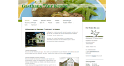Desktop Screenshot of gasthaus-zur-krone.com