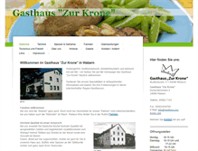 Tablet Screenshot of gasthaus-zur-krone.com